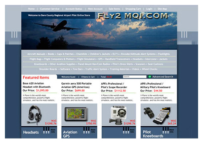 Fly2 MQI e-commerece website