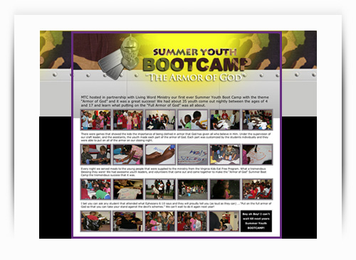 MTC Photos of Youth Summer Bootcamp